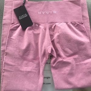 NVGTN pastel pink contour leggings